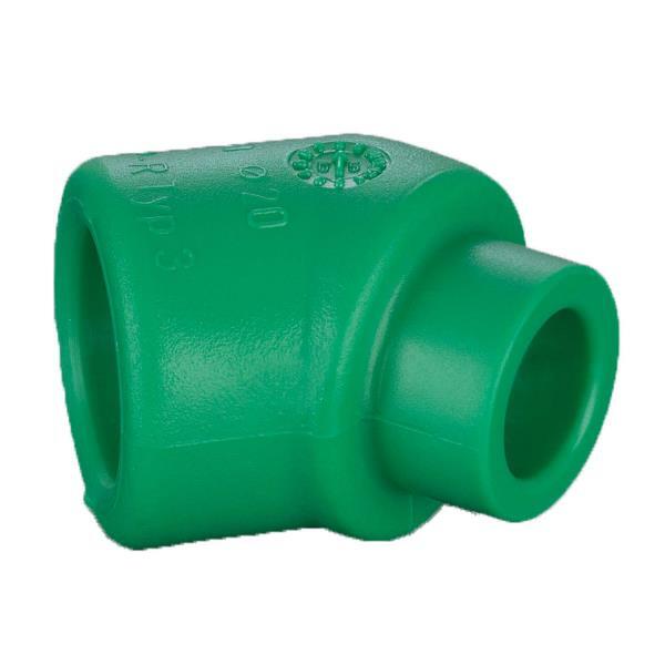 40mm Blue/Green pipe albue 45gr, innvendig/utvendig