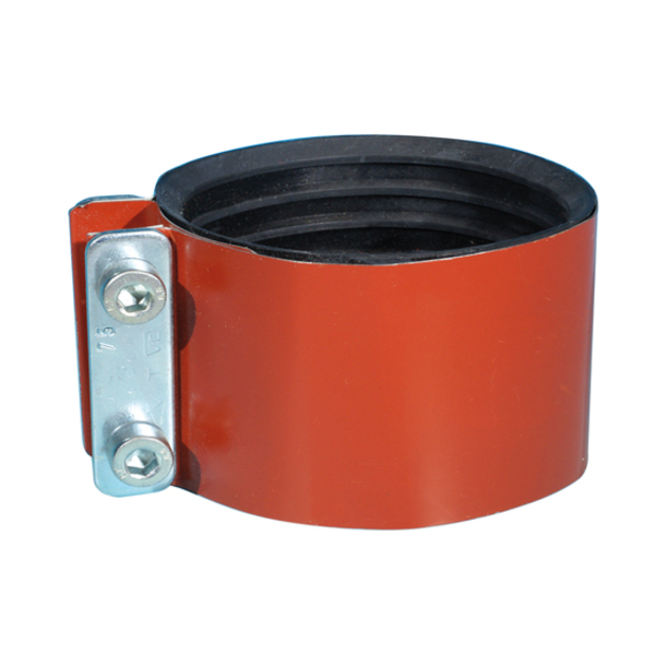 58 mm kobling for støpejern avløpsrør, rød epoxy