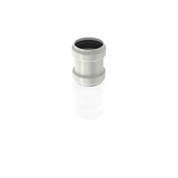 50 mm Aco Pipe skjøtemuffe, AISI 304 m/EPDM pakning