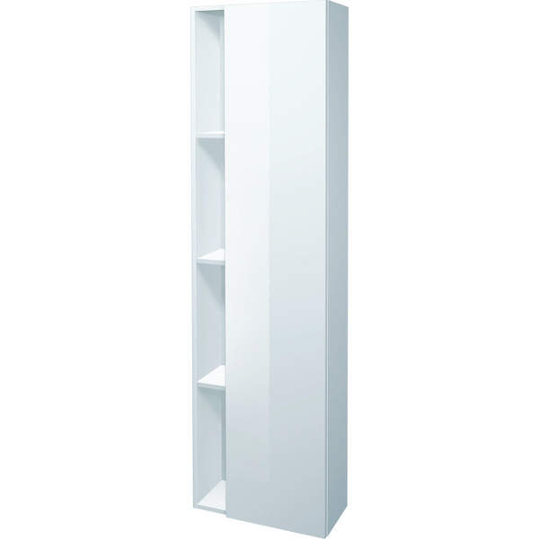 DuraStyle høyskap 500 x 240 x 1800 mm, høyre, hvit høyglans