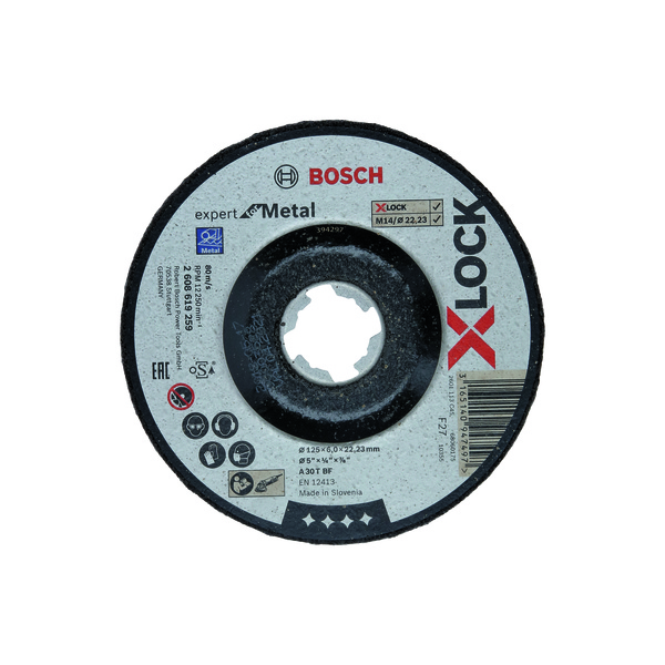 Bosch slipeskive X-lock EFM, 125x22,2x6
