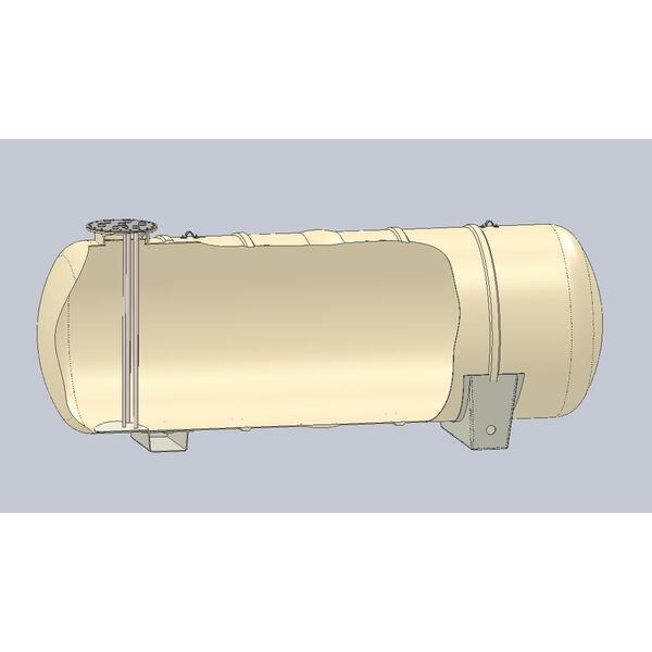 3000 ltr olje-og dieseltank, frittstående m/fastmonterte vugger