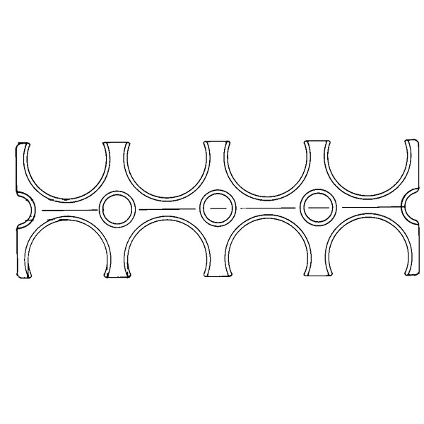 110 avstandsholder f/4+4 rør, OPI AVS101