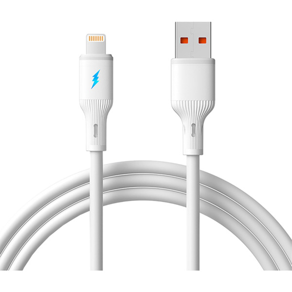 Ladekabel USB-A til iPhone 3 meter, silikon