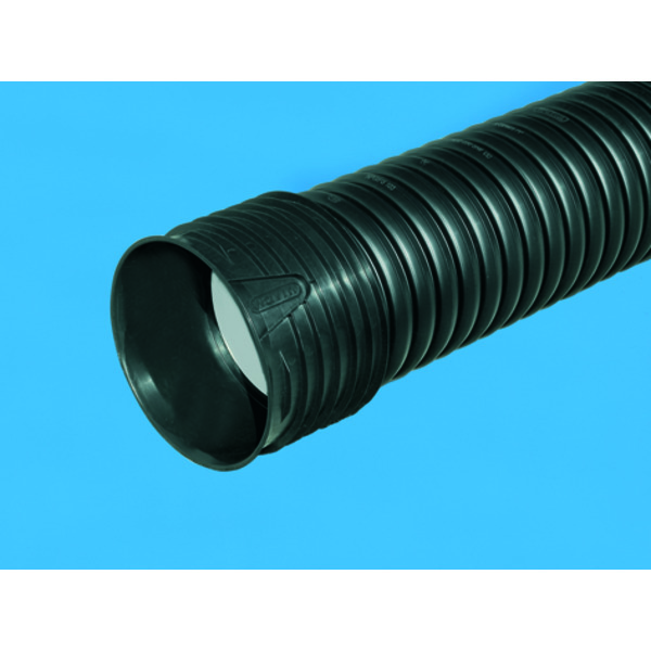 100 mm X-Stream overvannsrør m/muffe, uten pakning SN8 DV-Di, 3 mtr