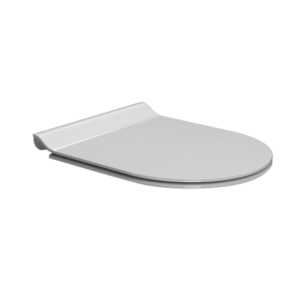 GSI Pura slim toalettsete 455 x 365 mm, hvit