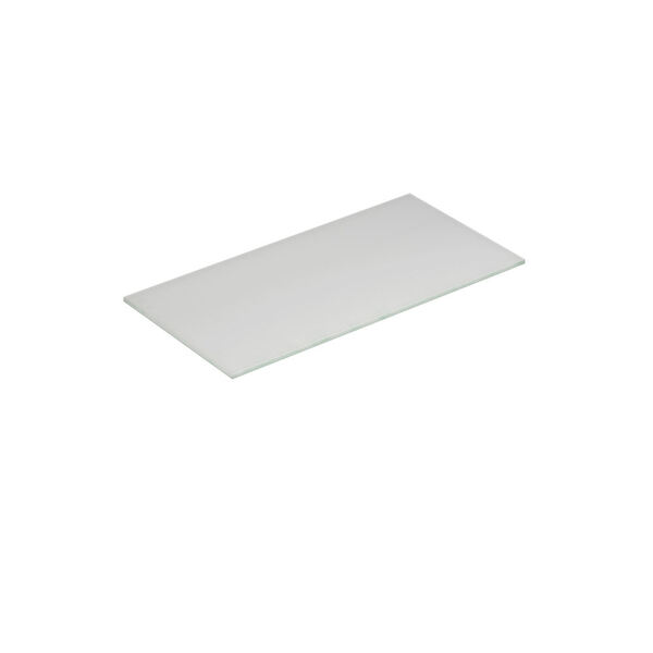 Benkeplate Form 80-99x40, hvit matt