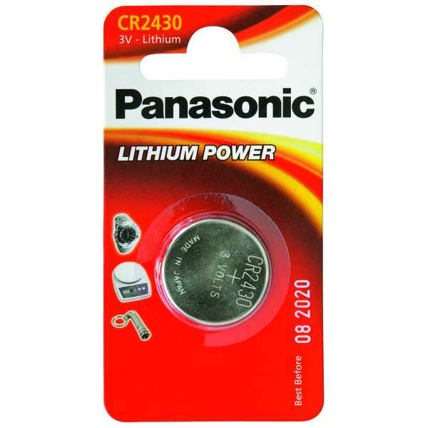 Panasonic knappcellebatteri CR2430