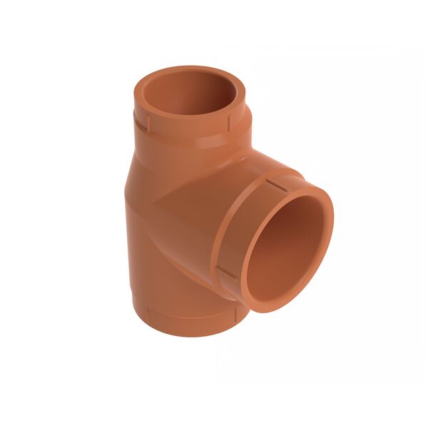 1" x 3/4" x 1" CPVC reduksjons-T-rør