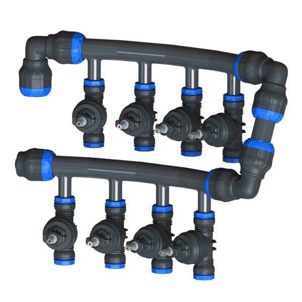 50x32 Eco Line manifold 8 kraner, for kummer PN16