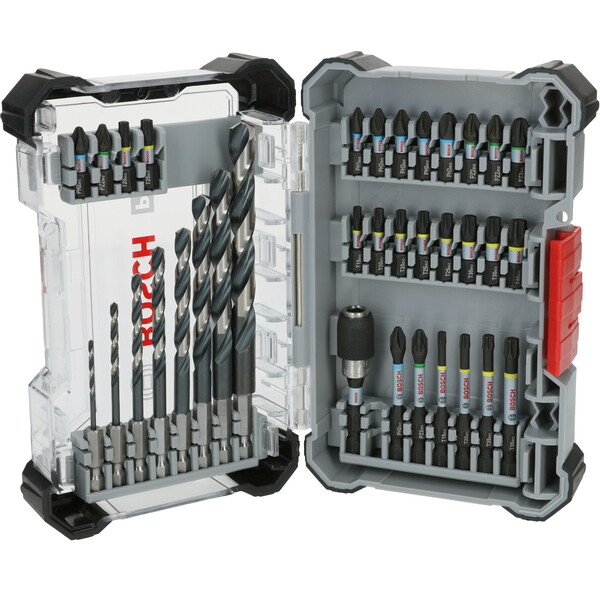 Bosch bor-/bitssett impact HSS, 35 deler