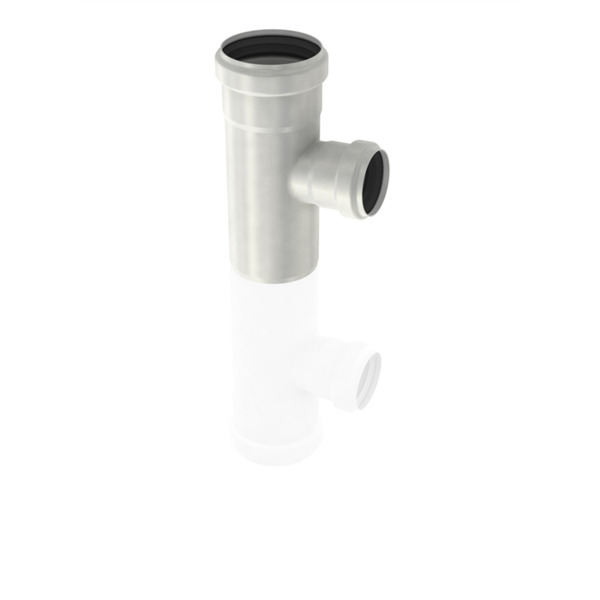 75x50x87,5° Aco Pipe grenrør reduksjon, AISI 304 m/EPDM pakning
