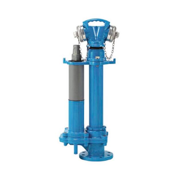 Brannhydrant fristrøm m/flens DN100, L=820-1240 teleskopisk