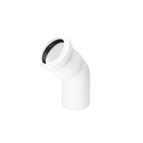 110 mm x 30 Conel drain bend, m/1 muffe