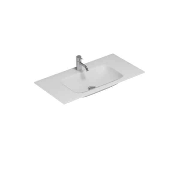 Calidris Form servant 80-99 x 40 cm, hvit matt
