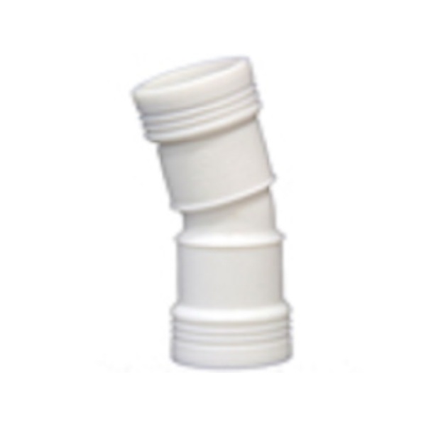 32 mm Wafix Pluss bend 15°, hvit