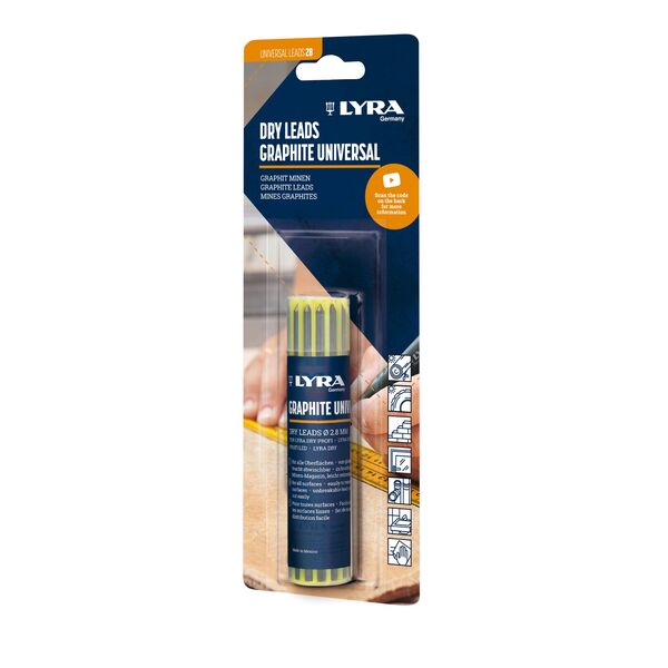 Lyra Dry reservestift graphite 1pk bl