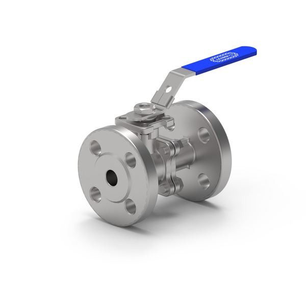 DN15 syrefast kuleventil 2-delt flens, Torque 5nm, F03/F04 SQ9
