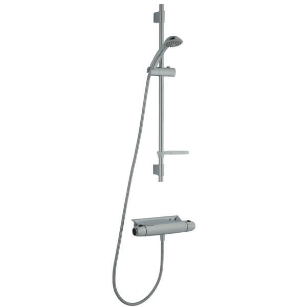 FMM 9000E II dusjpakke m/batteri og dusjgarnityr, krom