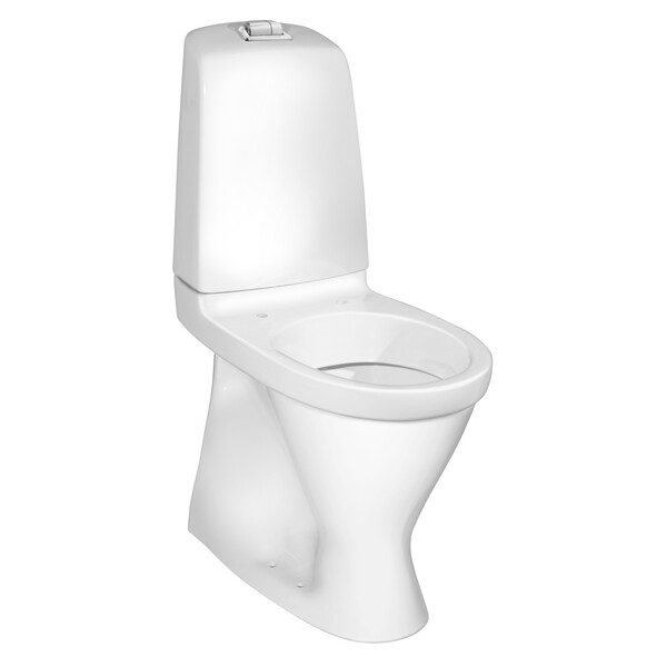 Nautic 1546 gulvtoalett Hygienic Flush, skjult S-lås, høy modell 460mm