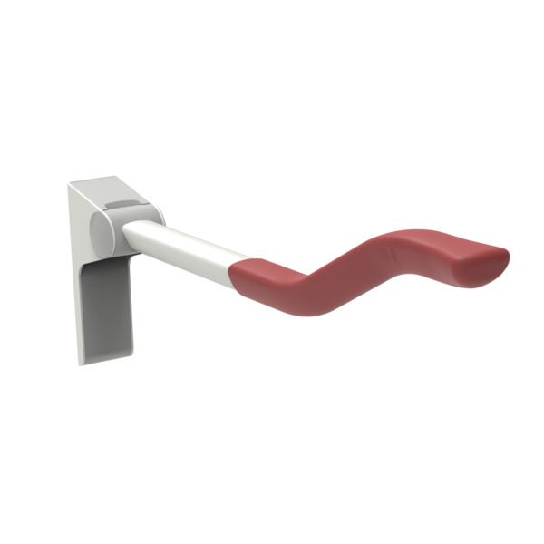 Addlife toalettstøtte Wave, rød 760 mm
