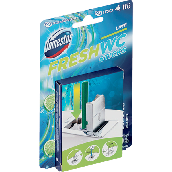 Fresh WC duftstav - Lime, pakke med 5 stk