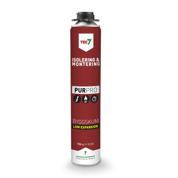 TEC7 PUR Pro byggskum f/pistol, 750 ml aerosol