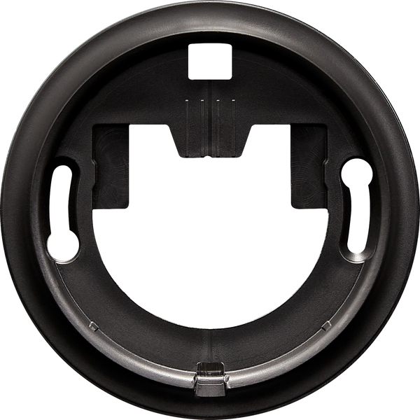 83mm LK ArcFrame ramme f/romtermostat, sort, round