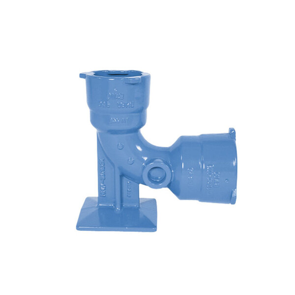 100/80 fotbend m/BAIO-muffer 90° PN16, H=22,5