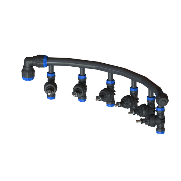 50x32 Eco Line manifold 6 kraner, for kummer PN16