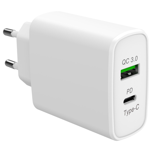 HURTIGLADER STØPSEL TYPE-C, USB-QC3.0