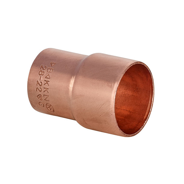 12 x 10 mm overgangsnippel 5243 kapillar, kobber