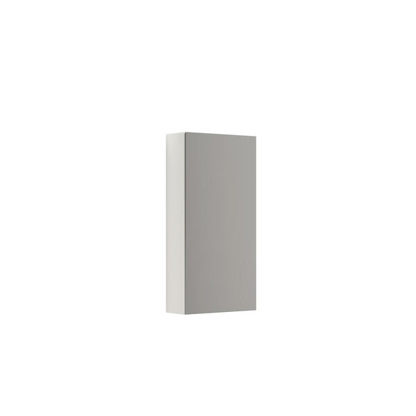 Skap m/1 speildør venstre 80x40x15, hvit matt