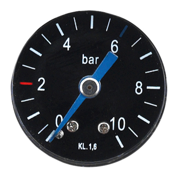 1/4 BWT manometer 0-10 bar D1