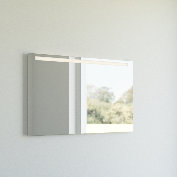1904 Selje speil 120x70 cm, lys i topp med dimmer