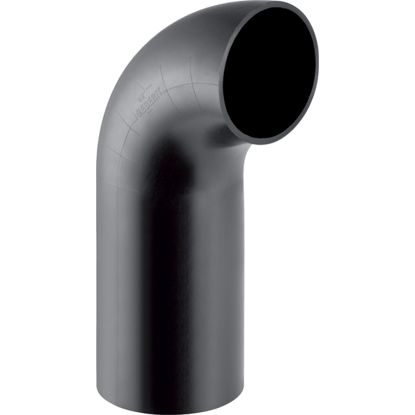 32 mm Geberit PEH bend 90, med langt tilkoblingsrør