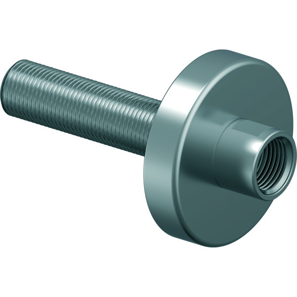 1/2 Aqua Plus rettnippel utvendig/innv, Ø70 dekkskive, L=85mm