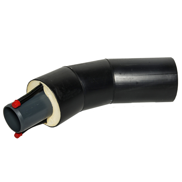 110/200 Isovarm trykk langbend 45° PVC, PN12,5 SDR21