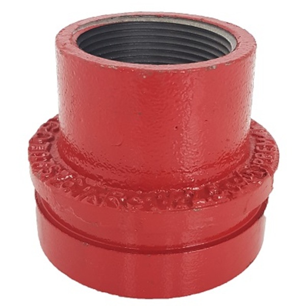 114,3x1 1/2 Prem reduksjonsadapter, rille/gjenge