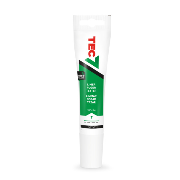TEC7 lim, fuge- og tettemasse, 100 ml tube, hvit