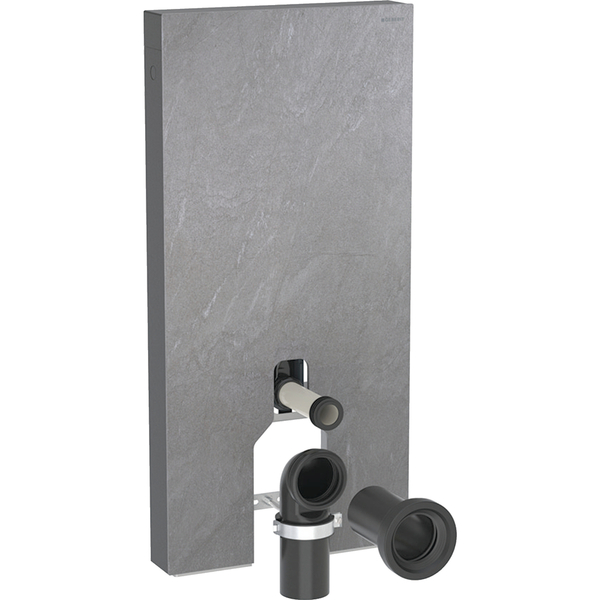 Monolith modul 101 cm f/gulvtoalett, skiferstruktur/alu
