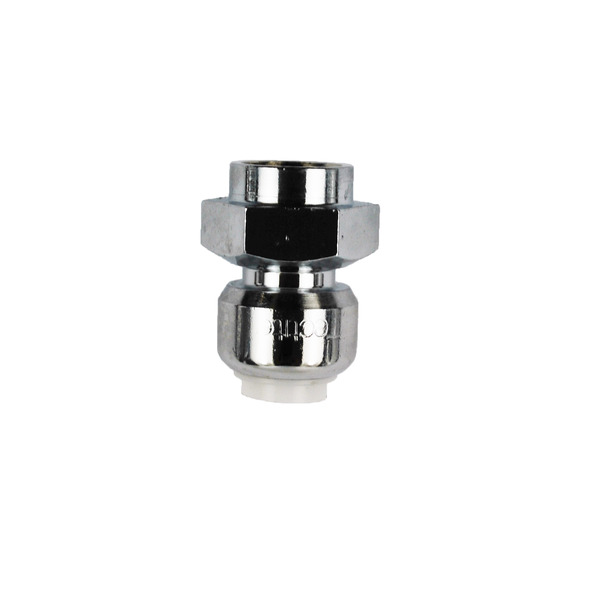 15 mm x 1/2" Tectite Classic union, med innvendig gjenge, krom