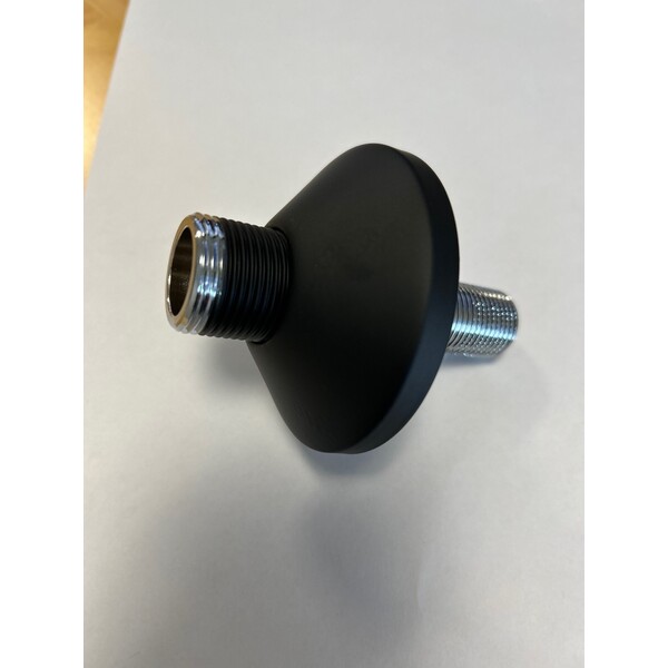 1/2" utvendig x 3/4" utvendig Roth rettnippel, sort