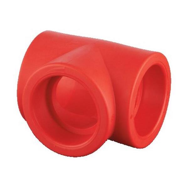 63 mm Red pipe T-rør