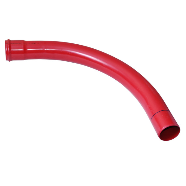 125x7,5 Protectline kabelbend R=0,6 m, rød