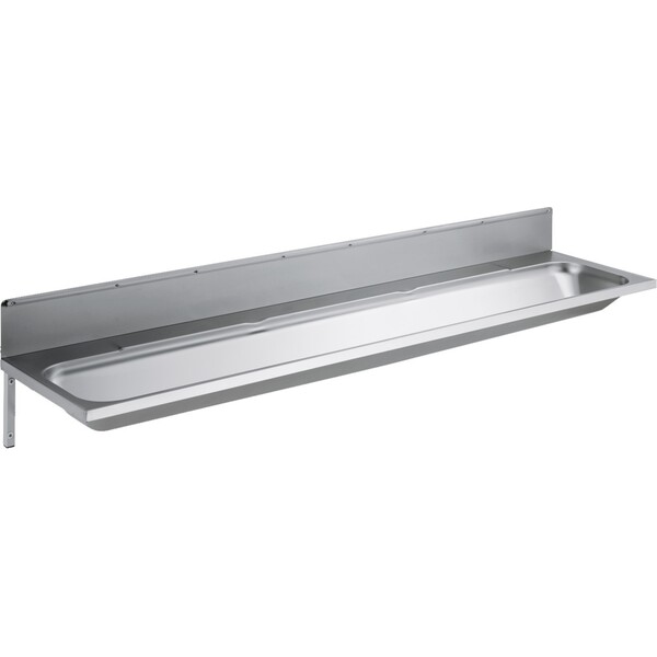 Intra P180V vaskerenne for vegg, rustfritt stål, 1800x430x335
