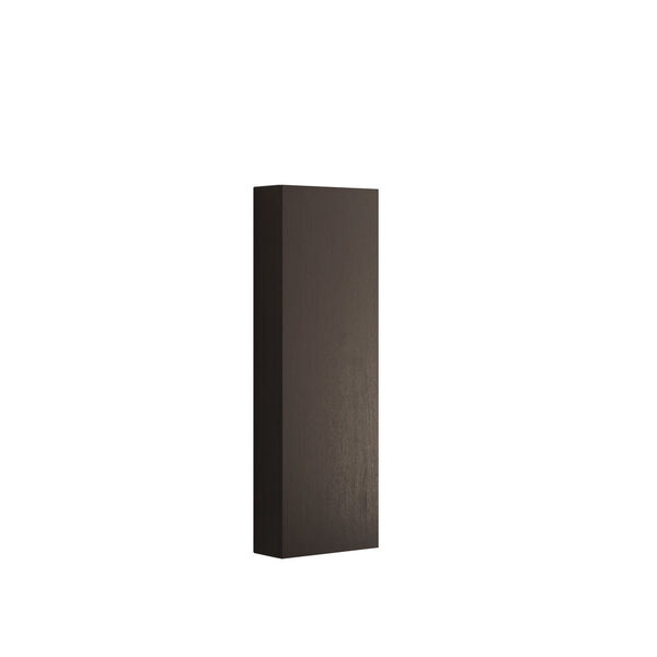 Høyskap m/1 dør venstre 120x40x16, røkt eik