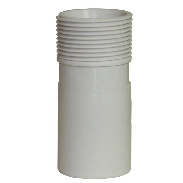 40 mm Smartline overgang til sluk PP, med 1 1/4" utvendig gjenger, hvit