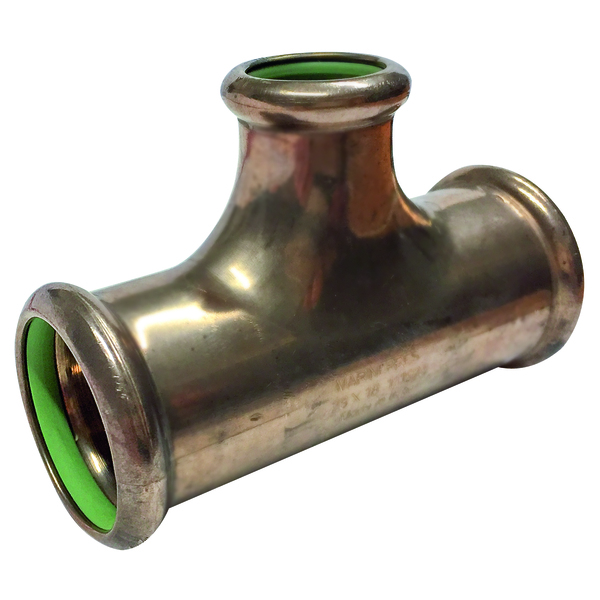 76,1x42 mm Marinepres T-rør, m/reduksjon i avstikker