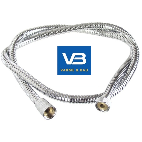 1/2x1/2 Dusjslange 2m metall/krom Varme Bad